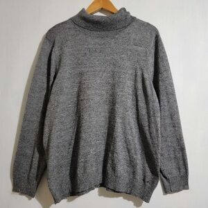 Calvin Klein Gray Mock Neck Long Sleeve Sweater